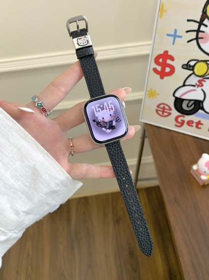 kitty Ring Leather Band for Apple Watch