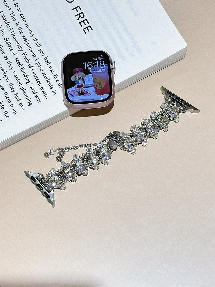 Weaving Zircon Chain Stainless Steel Band-Tatan Band