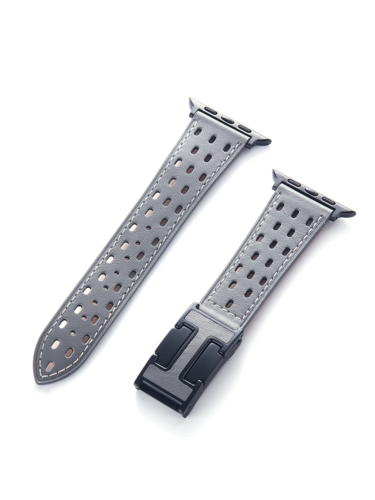 Breathable Mesh H Magnetic Buckle Leather Band