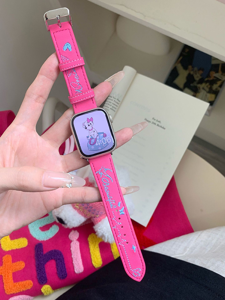 Beautiful Wing Embroidery Leather Band