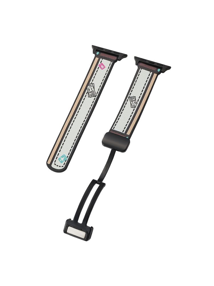 Pixel Comic Style Magnetic Leather Band