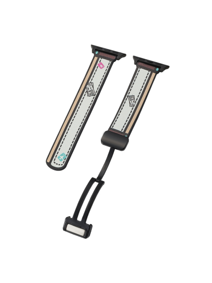 Pixel Comic Style Magnetic Leather Band