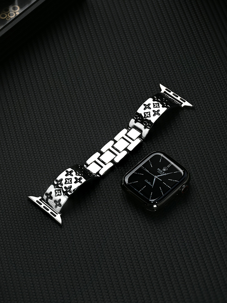 Retro Pattern Bracelet Stainless Steel Band for Man