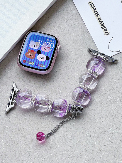 Watercolor Clear Chain Crystal Band