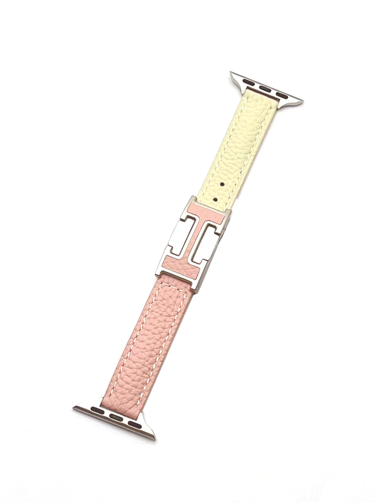 Slim H Magnetic Buckle Leather Band
