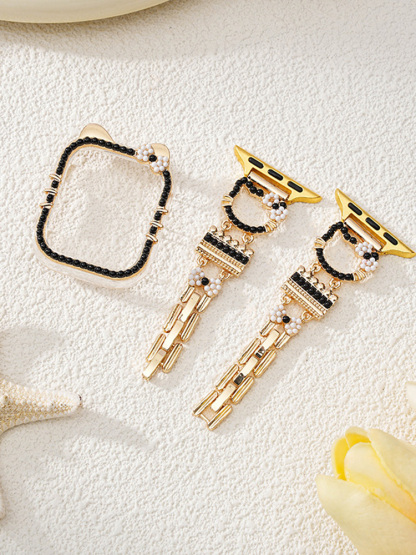 Mini Colored Beads Kitty Stainless Steel Band