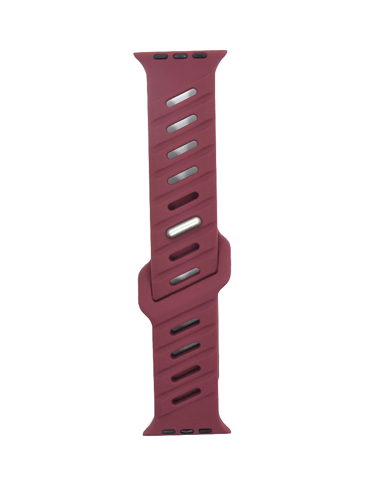 Slanted Hole Breathable Sports Silicone Apple Watch Band - Tatanband