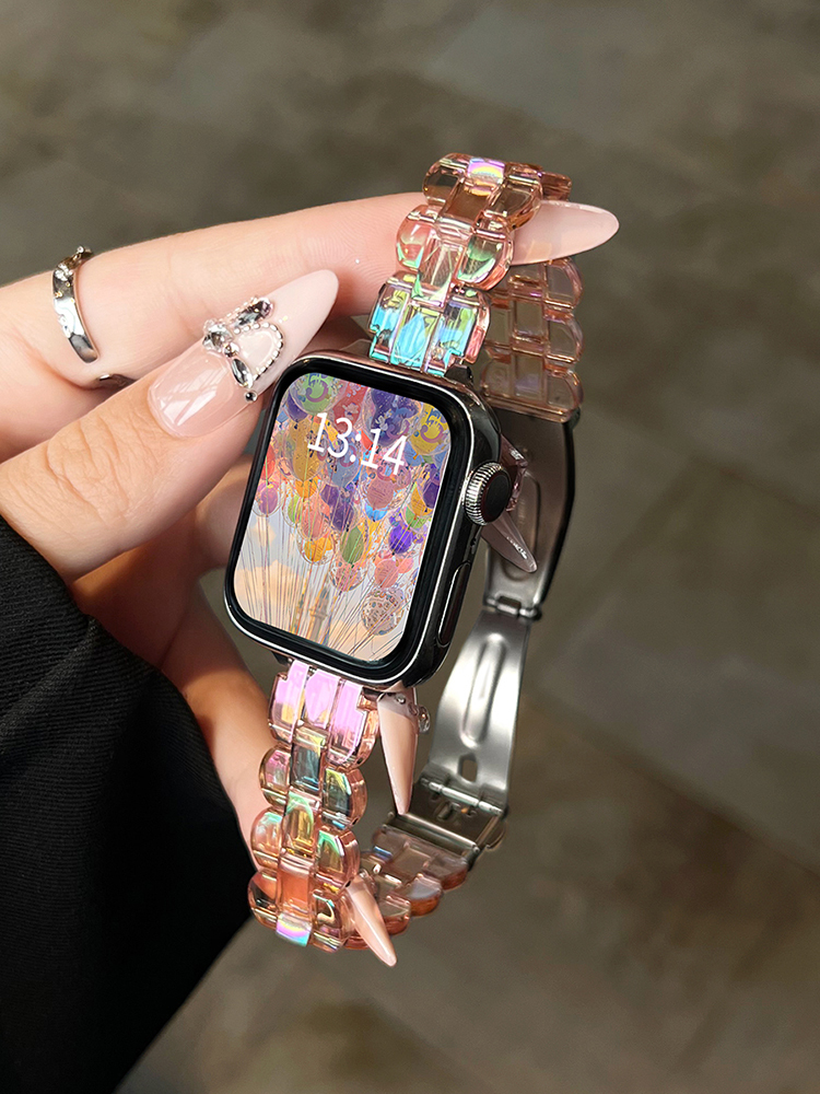 Laser Wave Edge Resin Band