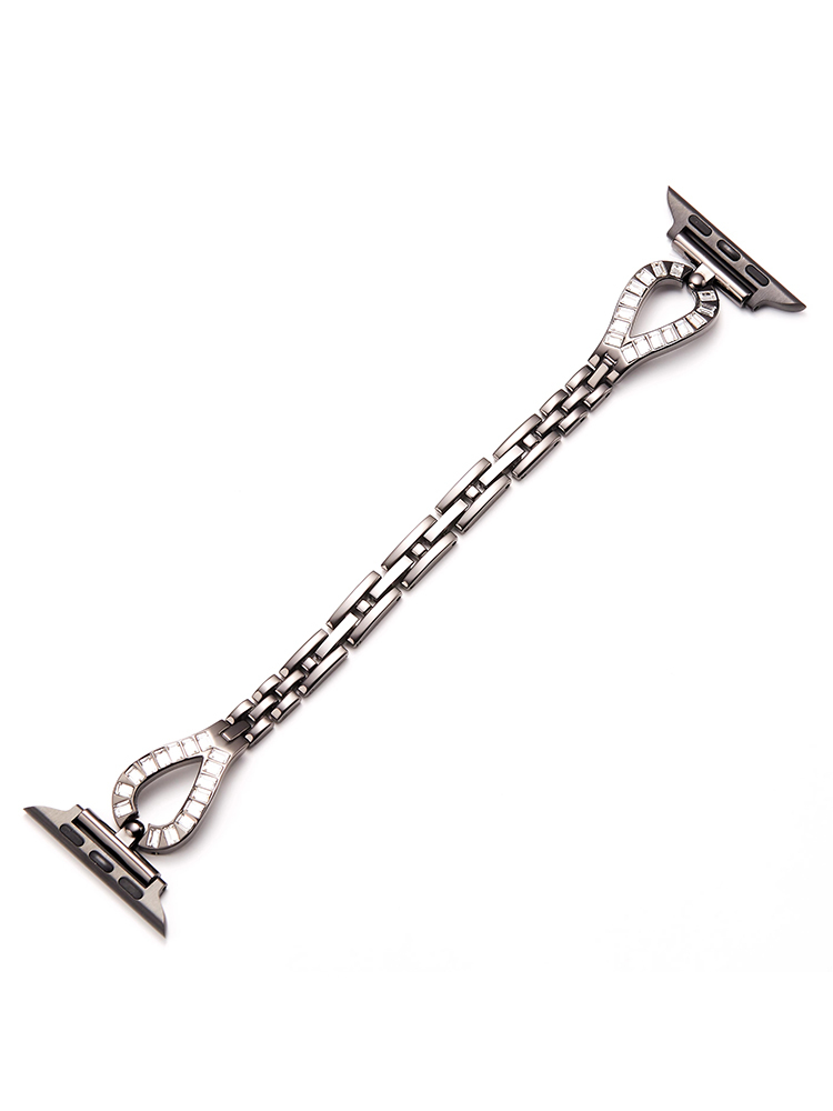 Zircon Teardrop-shaped Stainless Steel Band