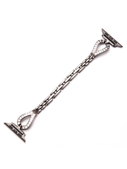 Zircon Teardrop-shaped Stainless Steel Band