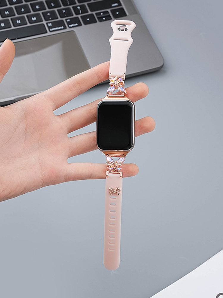 Zircon Butterfly Silicone Band