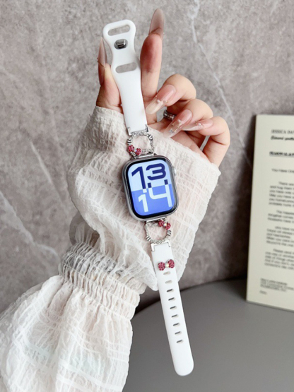 Kitty Bow Silicone Band