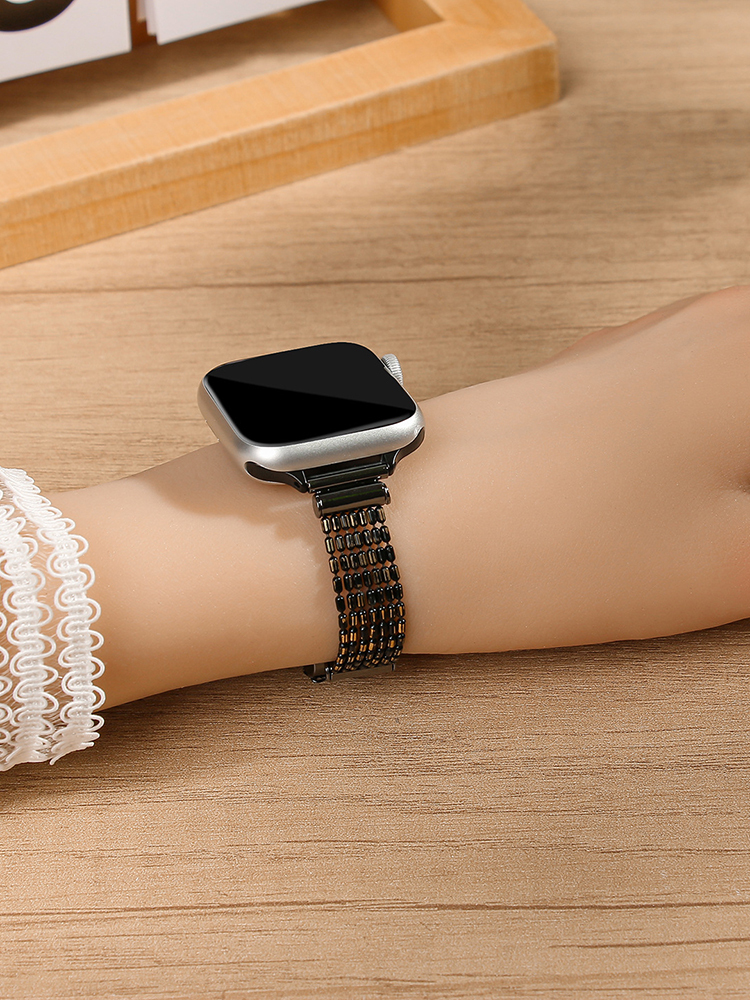 Water Curtain Woven Metal Apple Watch Band - Tatanband