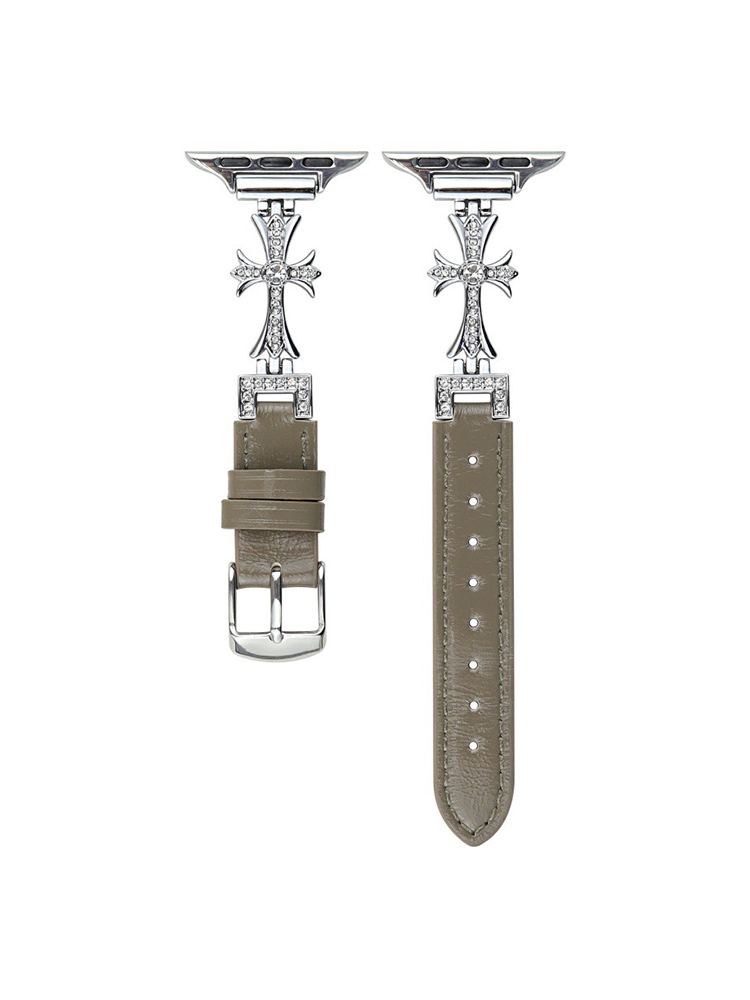 Chrome Heart Leather Band for Apple Watch