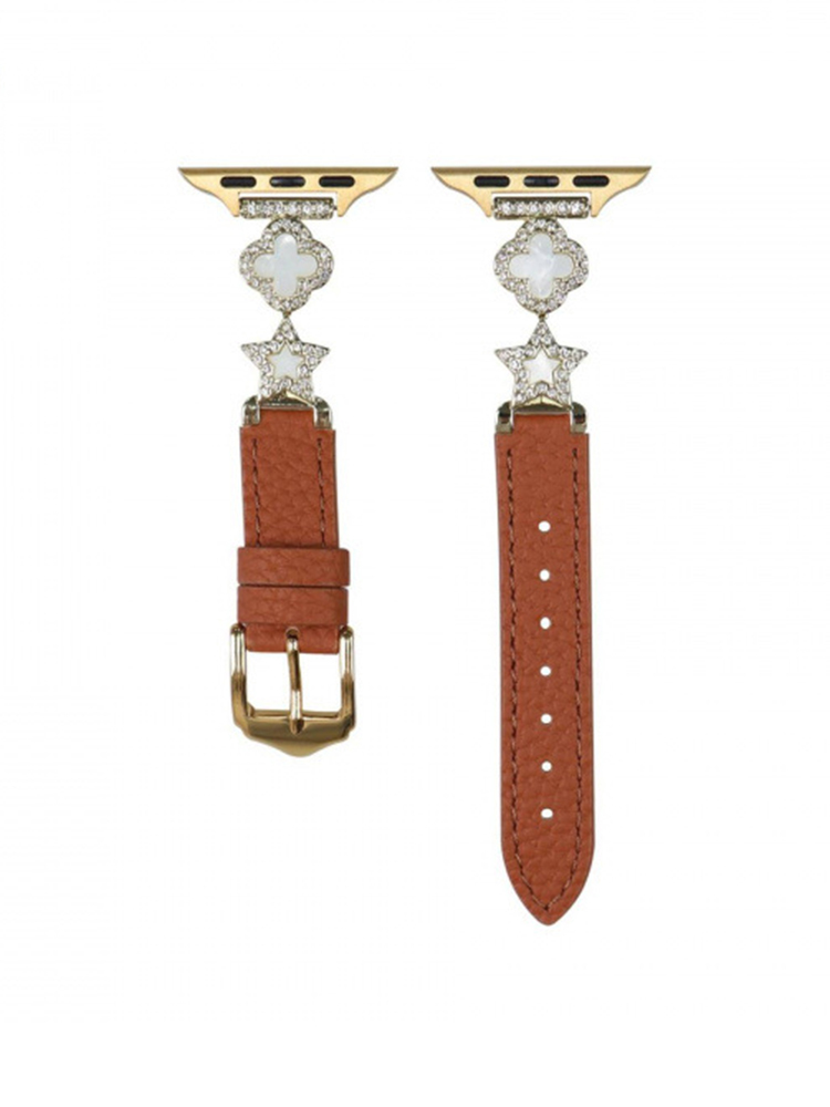 Lucky Clover and Star Leather Band for Apple Watch
