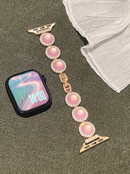 Cat's eye Diamond Metal Band for Apple Watch