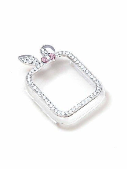 Diamond-encrusted Rabbit PVC Protective Case