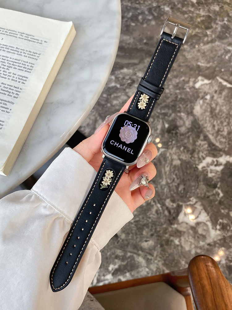 Sunflower Embroidery Leather Band