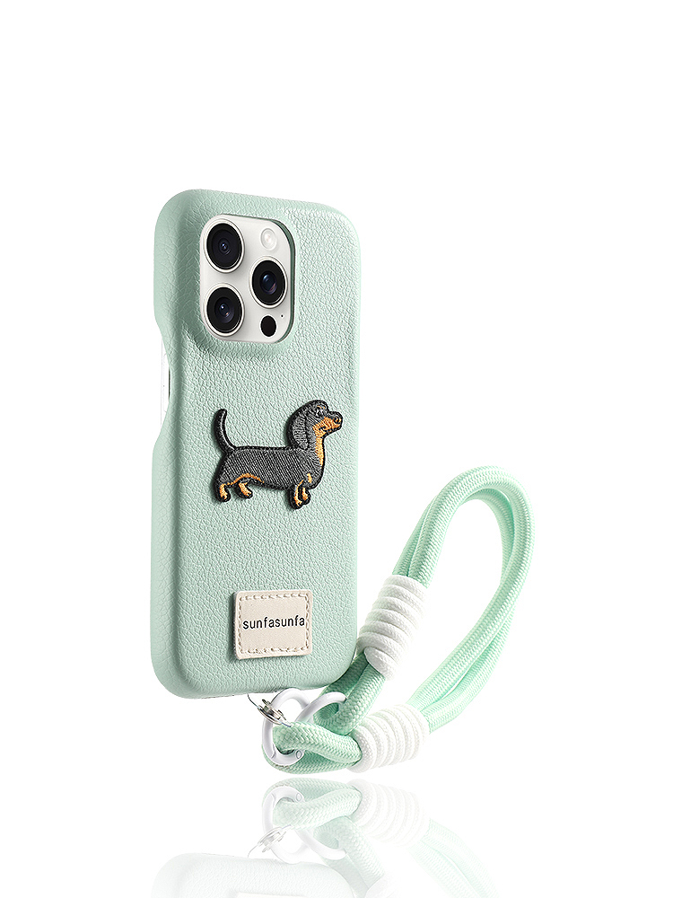 Dachshund Wrist Strap iPhone Case - Tatanband
