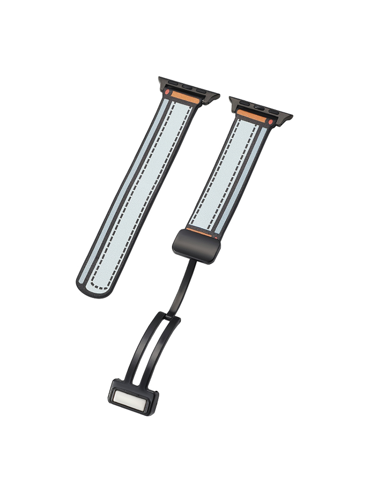 Pixel Comic Style Magnetic Leather Apple Watch Band - Tatanband