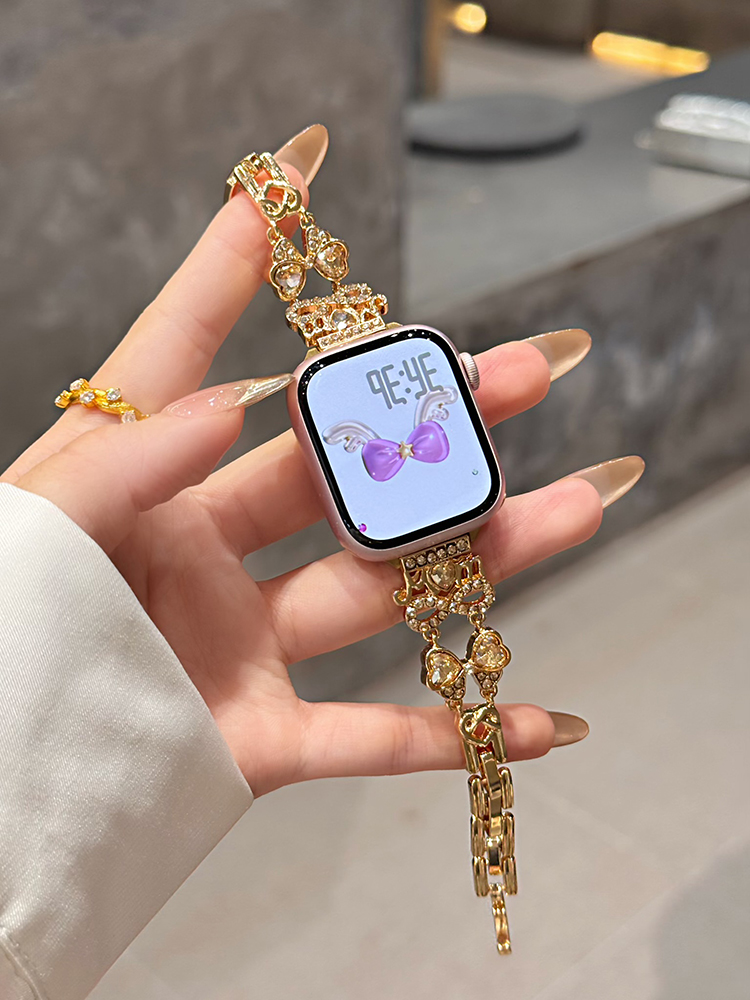 Mom Love Zircon Stainless Steel Band