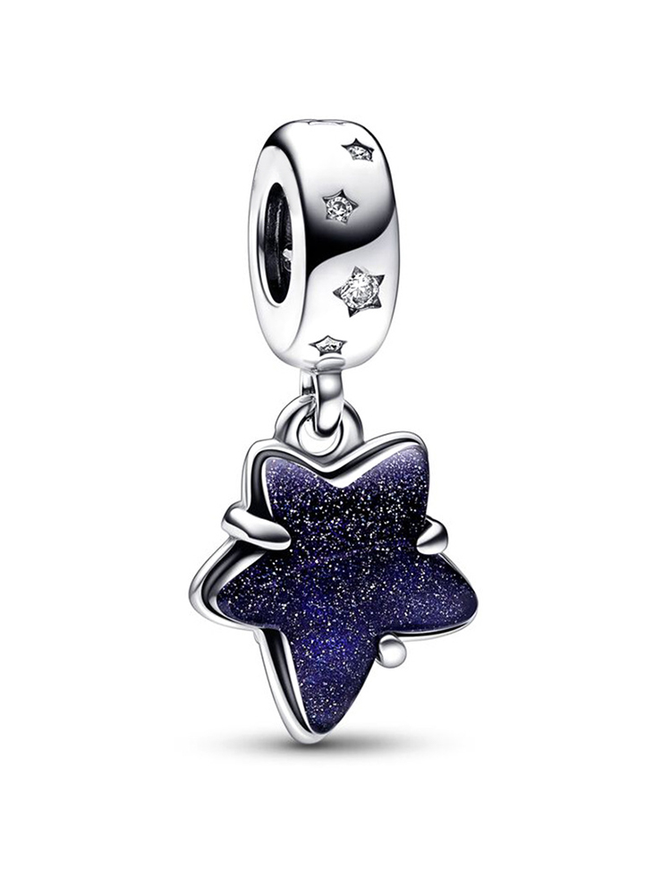 Blue Series C Style Alloy Beads