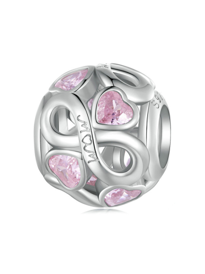 Pink MOM Series 925 Sterling Silver Beads