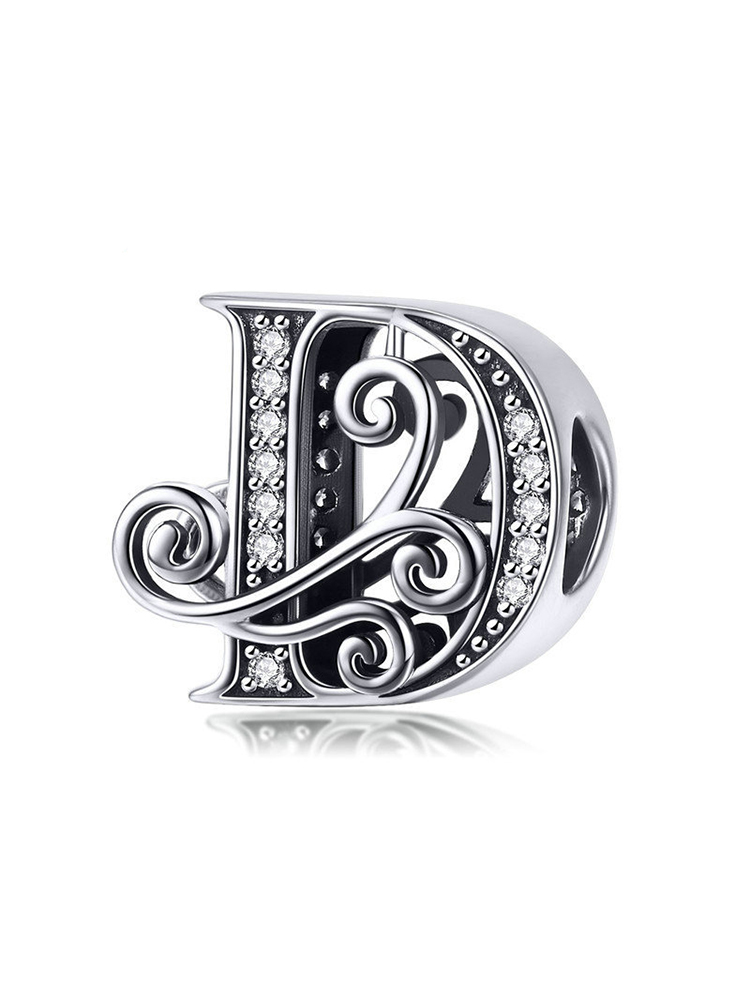 Monogram Letters 925 Sterling Silver Beads - Tatanband