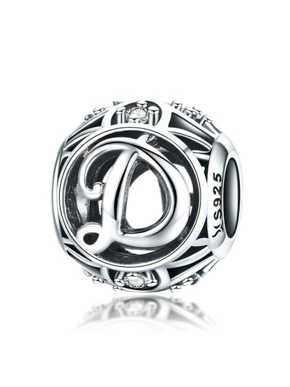 26 Letters 925 Sterling Silver Beads