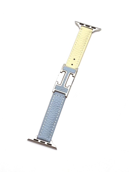 Slim H Magnetic Buckle Leather Band