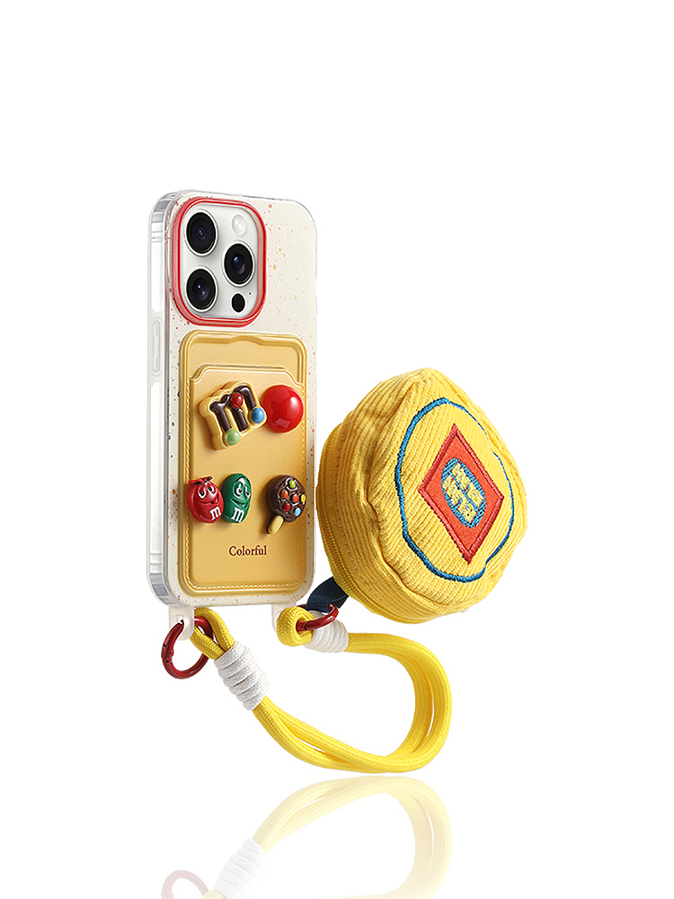 Rainbow Chocolate Bean Card Holder Case