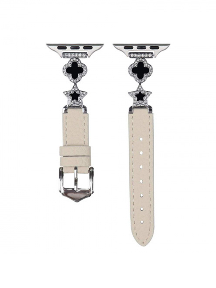 Lucky Clover and Star Leather Band for Apple Watch