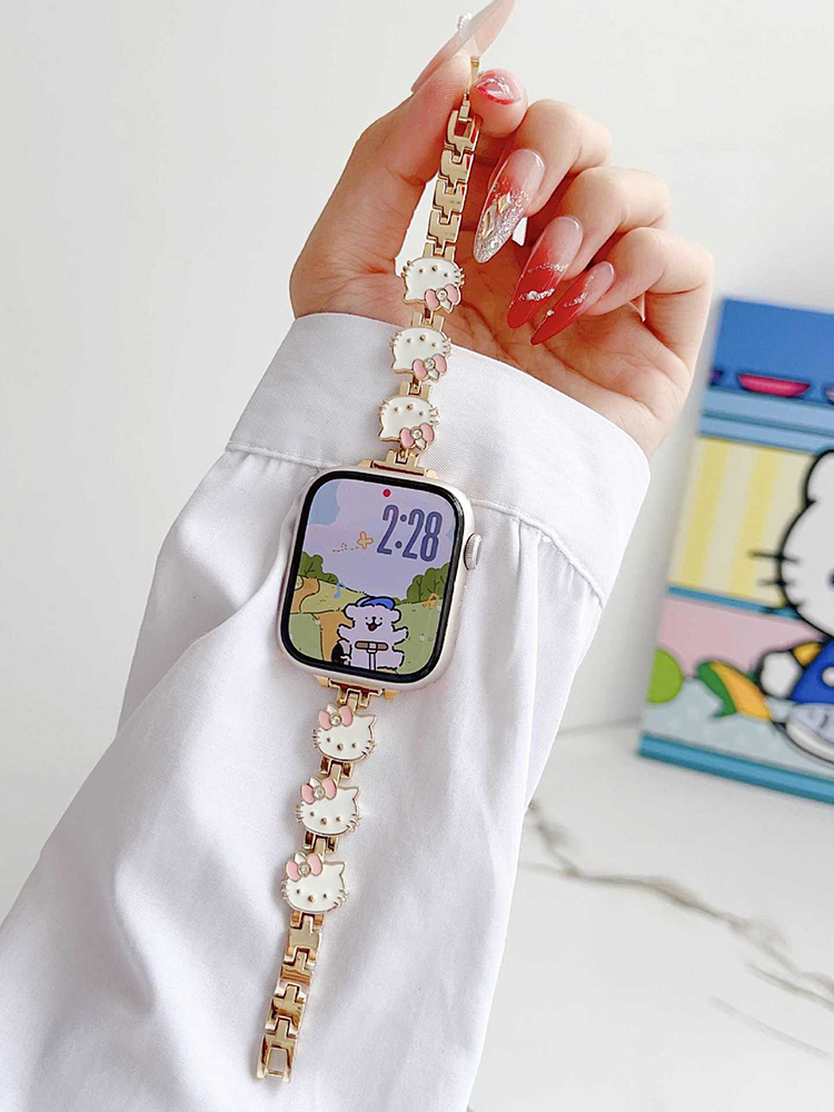 Cute Kitty Metal Band for Apple Watch