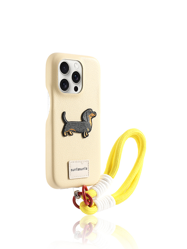 Dachshund Wrist Strap iPhone Case - Tatanband