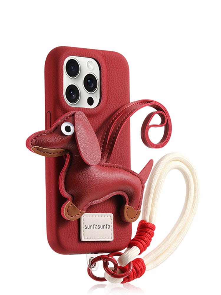 Dachshund Wrist Strap iPhone Case - Tatanband