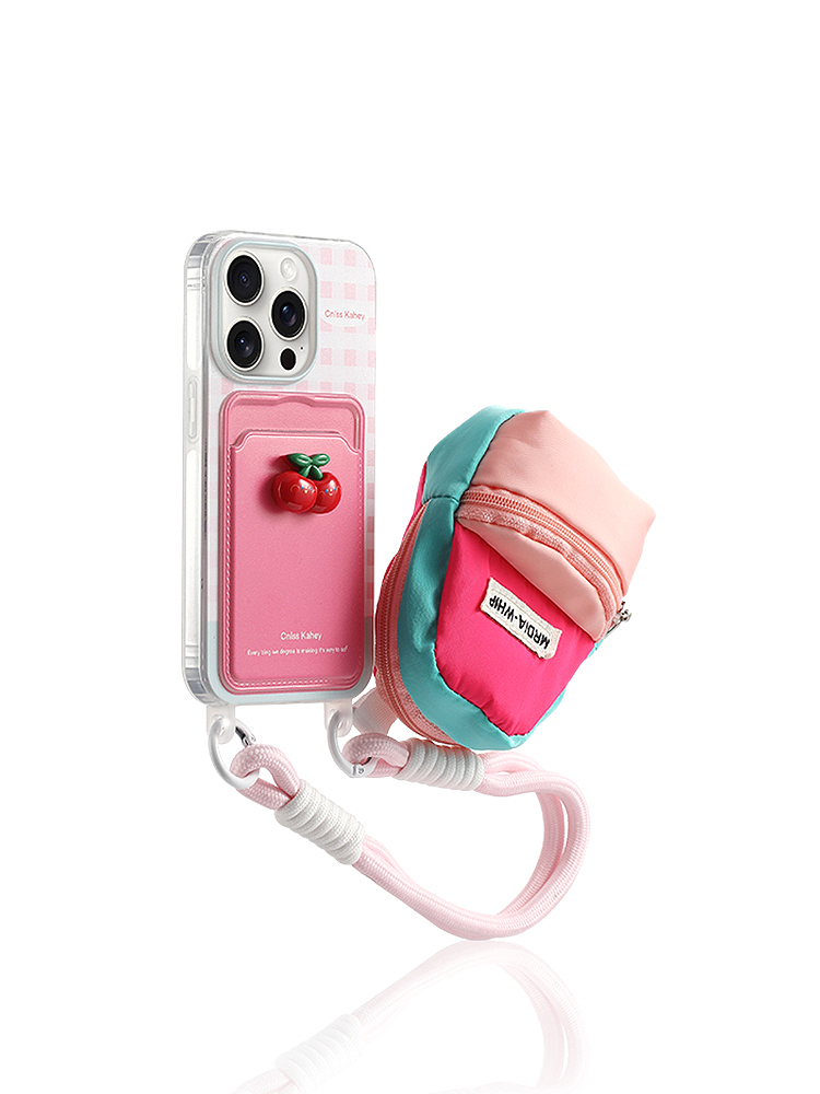 Family Dolls Stripe Wrist Strap iPhone Case - Tatanband