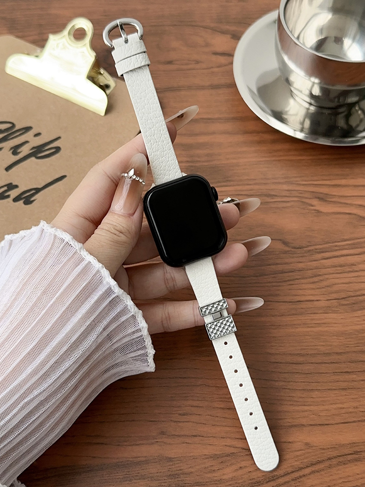 Perfume Bottle Embellished Leather Band