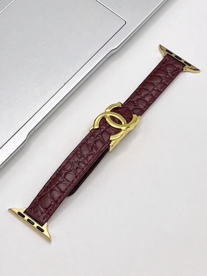 Double C Magnetic Magnetic Leather Band