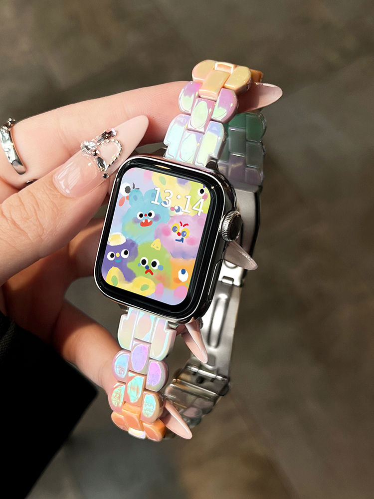 Laser Wave Edge Resin Band