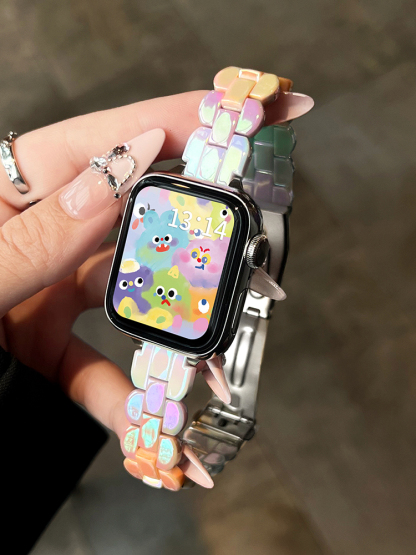 Laser Wave Edge Resin Band