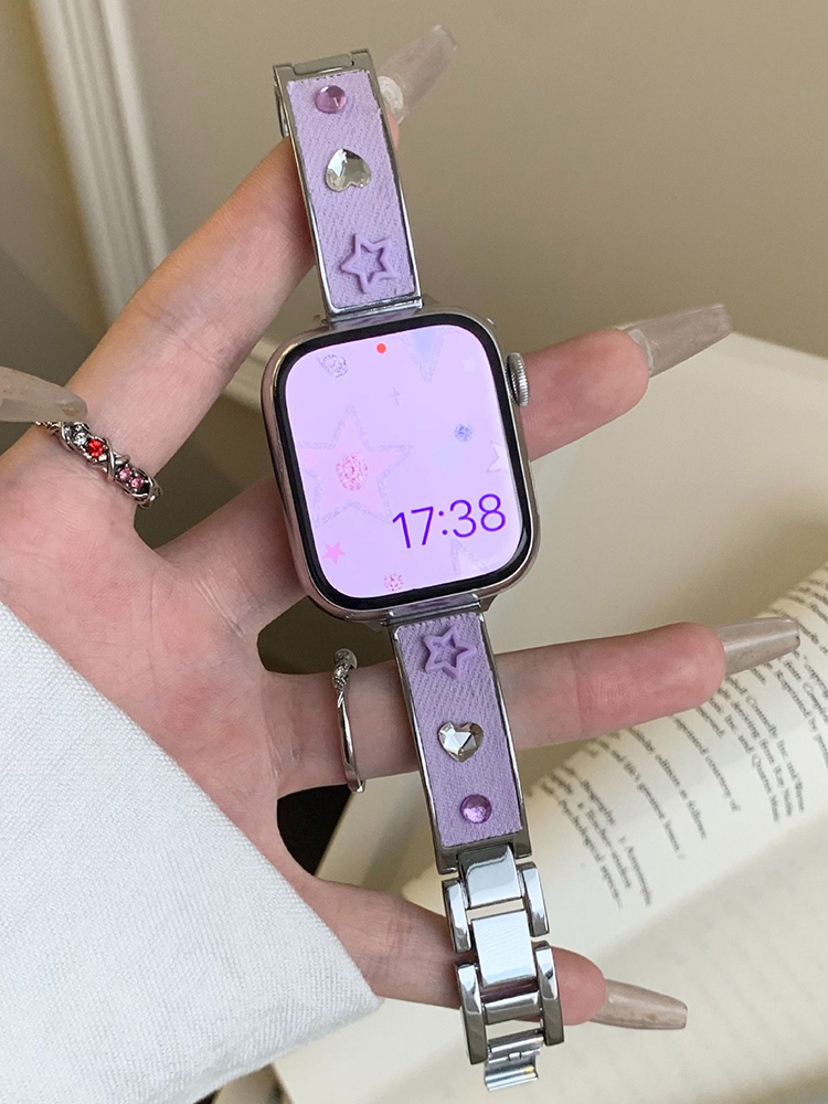 Denim Bracelet Stainless Steel Band