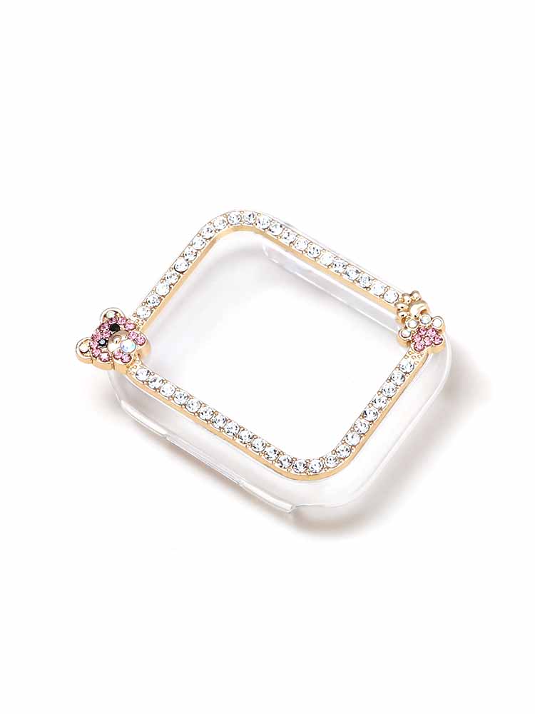 Diamond-encrusted Bear PVC Protective Case