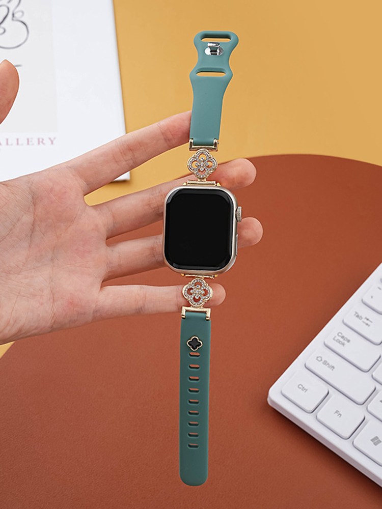 Hollow Clover Silicone Band