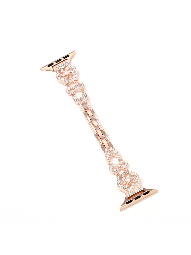 [Copy]Diamond-encrusted Windmill Stainless Steel Band