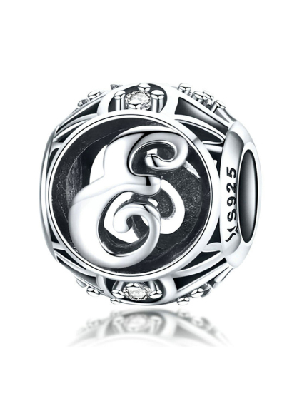 26 Letters 925 Sterling Silver Beads