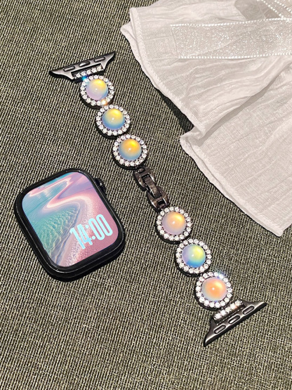 Cat's eye Diamond Metal Band for Apple Watch