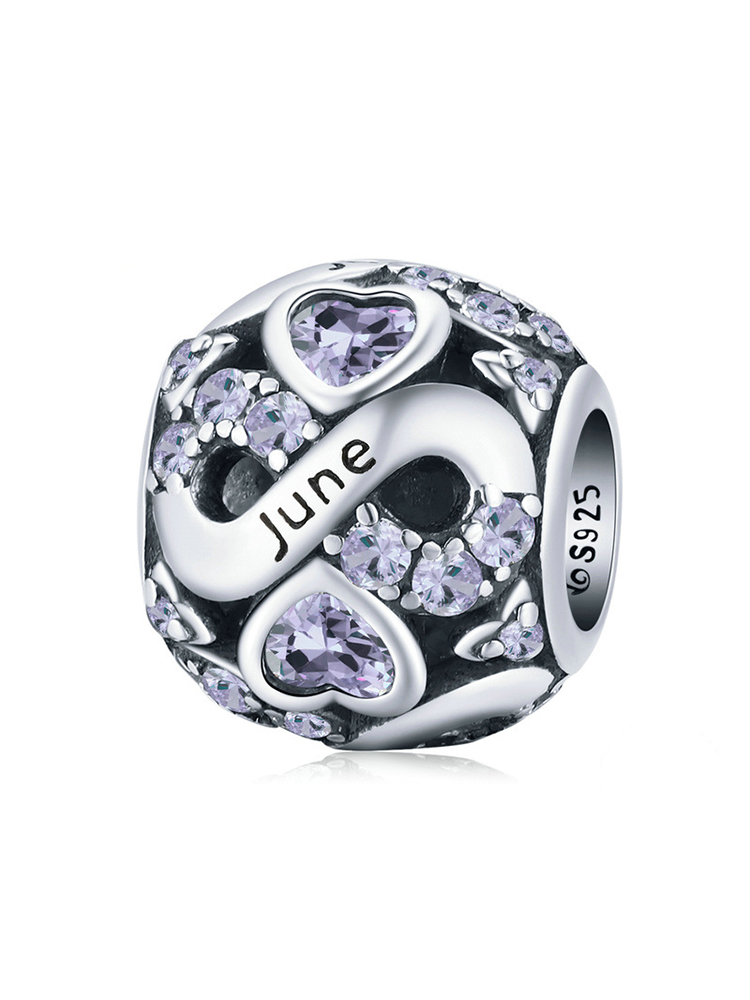 Infinite Love Month Birthstone 925 Sterling Silver Beads - Tatanband