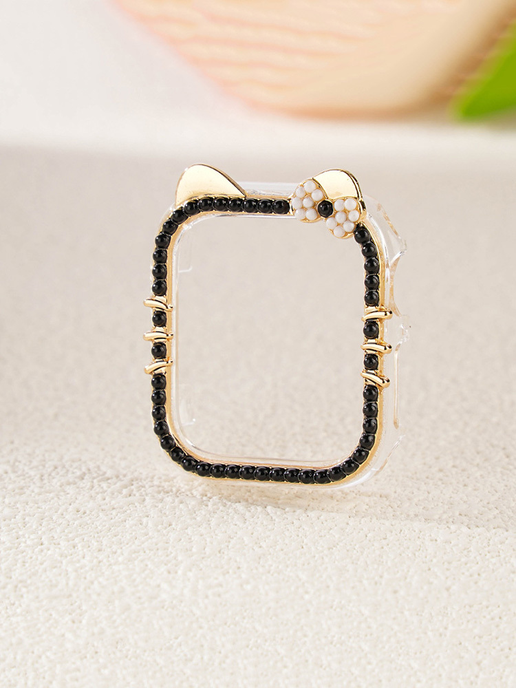 Mini Colored Beads Kitty PVC Protective Case