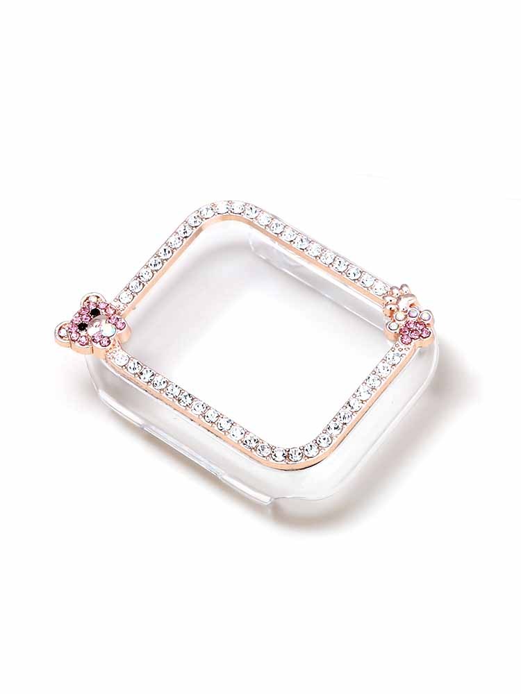 Diamond-encrusted Bear PVC Apple Watch Protective Case - Tatanband