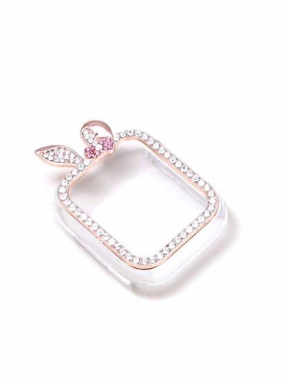 Diamond-encrusted Rabbit PVC Protective Case